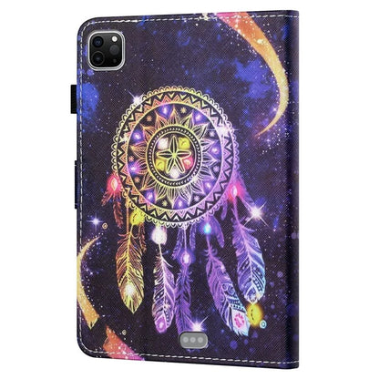 For iPad Pro 11 (2024) Shockproof Case Pattern Print Leather Tablet Cover with Card Holder