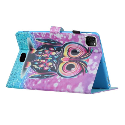 For iPad Pro 11 (2024) Case Pattern PU Leather Tablet Cover with Pencil Holder