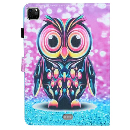 For iPad Pro 11 (2024) Case Pattern PU Leather Tablet Cover with Pencil Holder