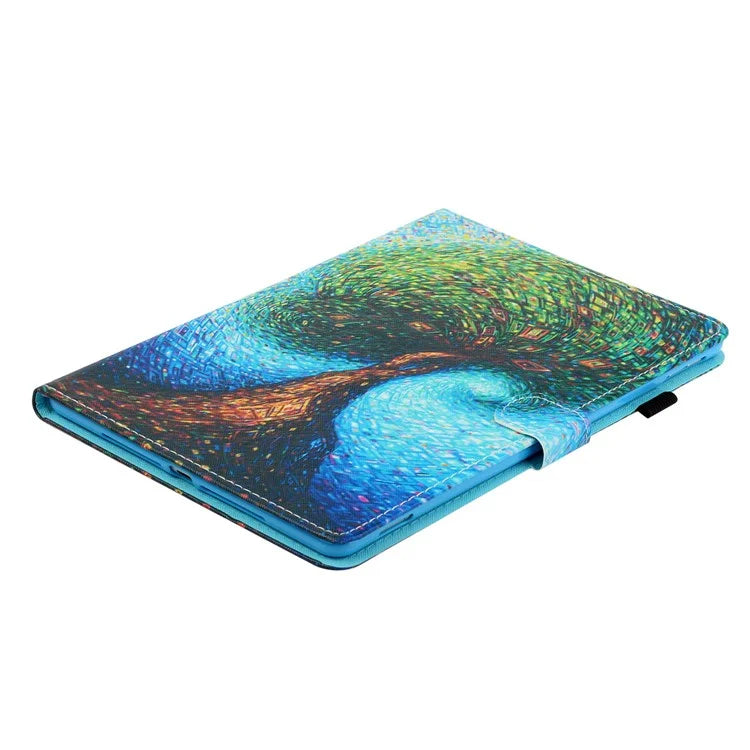 For iPad Pro 11 (2024) Case Pattern PU Leather Tablet Cover with Pencil Holder