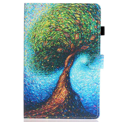 For iPad Pro 11 (2024) Case Pattern PU Leather Tablet Cover with Pencil Holder