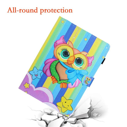 For iPad Pro 11 (2024) Case Pattern Print Shockproof Card Holder Leather Tablet Cover