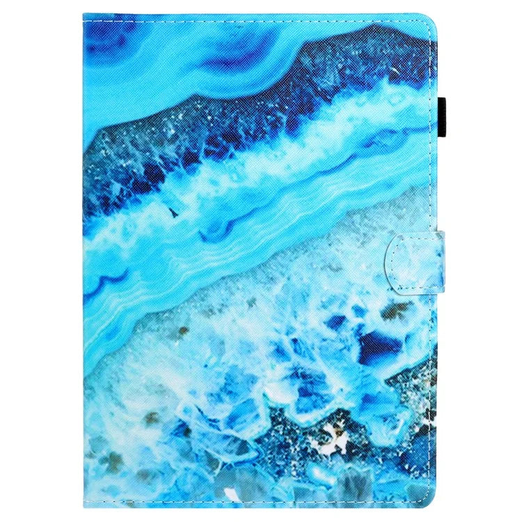 For iPad Pro 11 (2024) Case Pattern Print Shockproof Card Holder Leather Tablet Cover