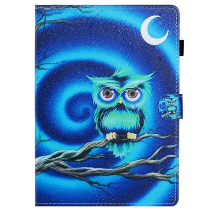 For iPad Pro 11 (2024) Case Pattern Print Shockproof Card Holder Leather Tablet Cover