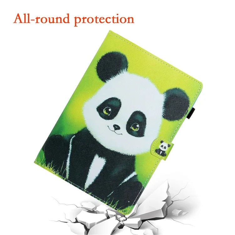 For iPad Pro 11 (2024) Case Pattern Print Shockproof Card Holder Leather Tablet Cover