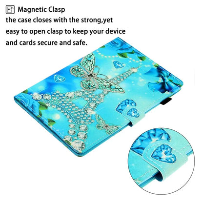 For iPad Pro 11 (2024) Case Pattern Print Shockproof Card Holder Leather Tablet Cover