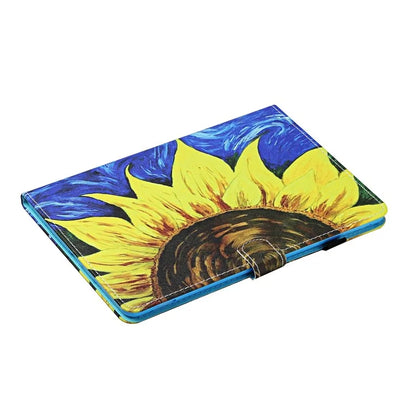 For iPad Pro 11 (2024) Card Slot Case Pattern Print Anti-Scratch Leather Tablet Cover
