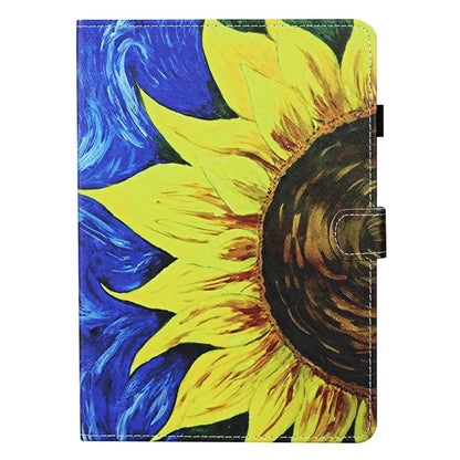 For iPad Pro 11 (2024) Card Slot Case Pattern Print Anti-Scratch Leather Tablet Cover