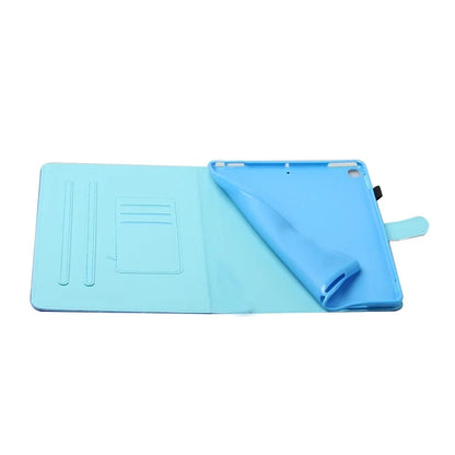 For iPad Pro 11 (2024) Card Slot Case Pattern Print Anti-Scratch Leather Tablet Cover