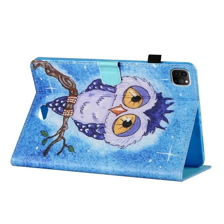 For iPad Pro 11 (2024) Case Pattern Printed Leather Tablet Cover with Card Slots