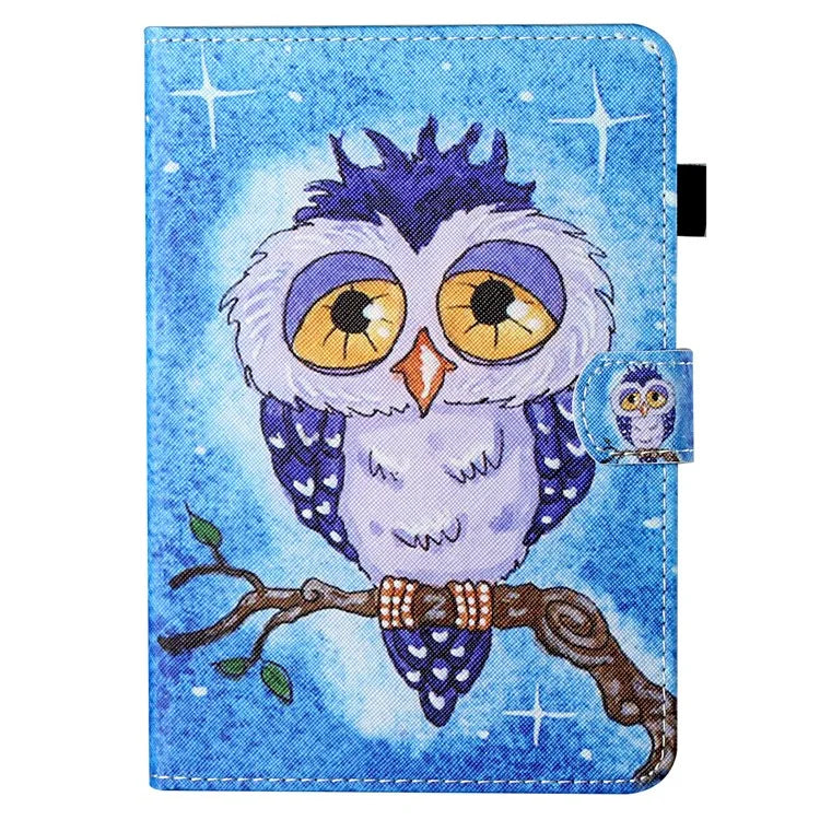 For iPad Pro 11 (2024) Case Pattern Printed Leather Tablet Cover with Card Slots