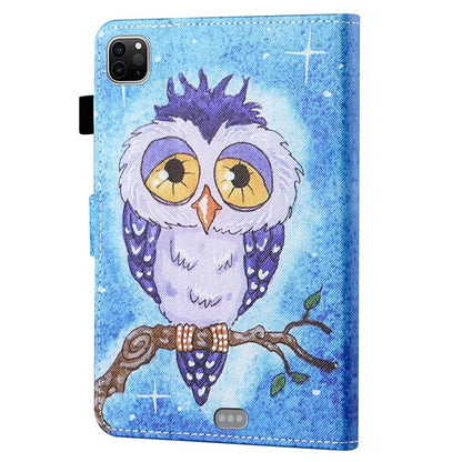For iPad Pro 11 (2024) Case Pattern Printed Leather Tablet Cover with Card Slots