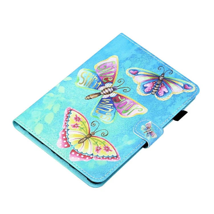 For iPad Pro 11 (2024) Case Pattern Printed Leather Tablet Cover with Card Slots