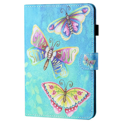 For iPad Pro 11 (2024) Case Pattern Printed Leather Tablet Cover with Card Slots