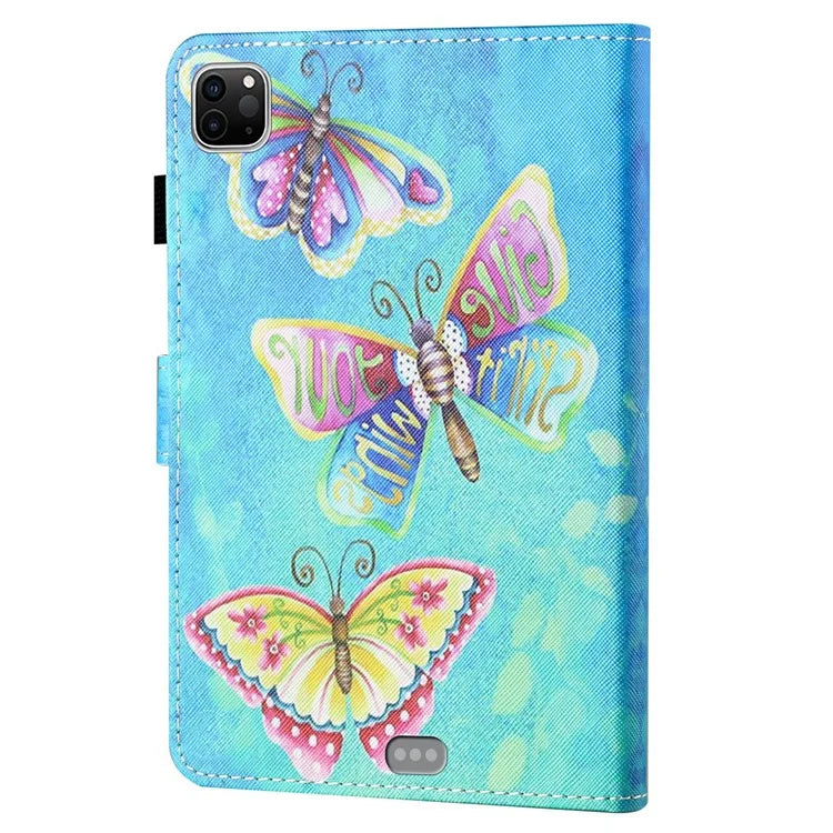 For iPad Pro 11 (2024) Case Pattern Printed Leather Tablet Cover with Card Slots