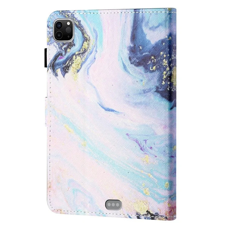 For iPad Pro 11 (2024) Case Pattern Printed Leather Tablet Cover with Card Slots