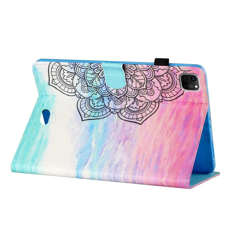 For iPad Pro 11 (2024) Case Pattern Printed Leather Tablet Cover with Card Slots