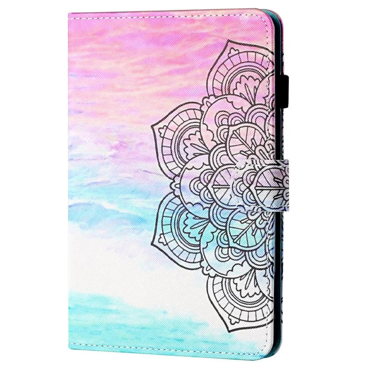 For iPad Pro 11 (2024) Case Pattern Printed Leather Tablet Cover with Card Slots