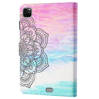 For iPad Pro 11 (2024) Case Pattern Printed Leather Tablet Cover with Card Slots