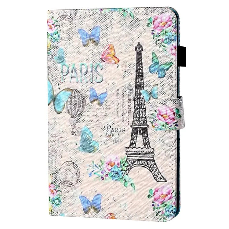 For iPad Pro 11 (2024) Case Pattern Printed Leather Tablet Cover with Card Slots