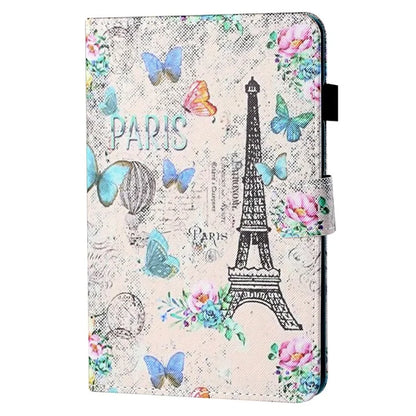 For iPad Pro 11 (2024) Case Pattern Printed Leather Tablet Cover with Card Slots