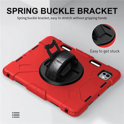 For iPad Pro 11 (2024) Kickstand Case Anti-Scratch Tablet Cover with Shoulder Strap