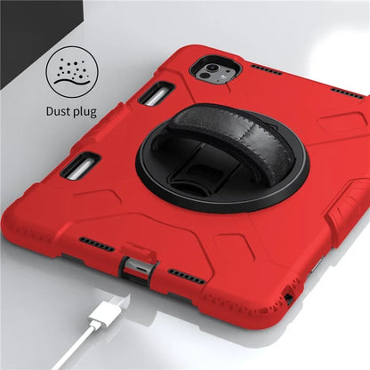 For iPad Pro 11 (2024) Kickstand Case Anti-Scratch Tablet Cover with Shoulder Strap