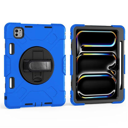 For iPad Pro 11 (2024) Kickstand Case Anti-Scratch Tablet Cover with Shoulder Strap