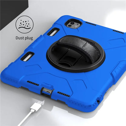 For iPad Pro 11 (2024) Kickstand Case Anti-Scratch Tablet Cover with Shoulder Strap