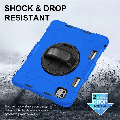 For iPad Pro 11 (2024) Kickstand Case Anti-Scratch Tablet Cover with Shoulder Strap