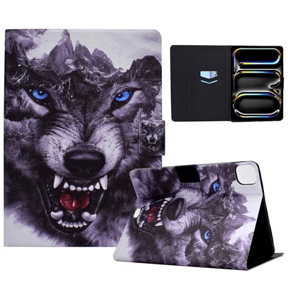 A1 For iPad Pro 11 (2024) Case Anti-Drop Card Holder Stand Leather Tablet Cover