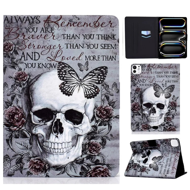 A1 For iPad Pro 11 (2024) Case Anti-Drop Card Holder Stand Leather Tablet Cover