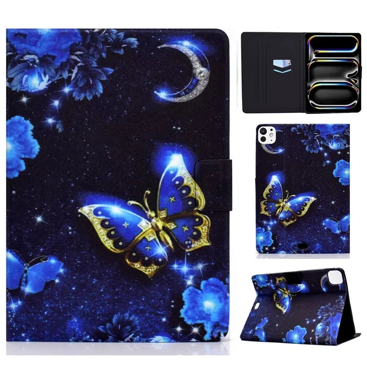 A1 For iPad Pro 11 (2024) Case Anti-Drop Card Holder Stand Leather Tablet Cover
