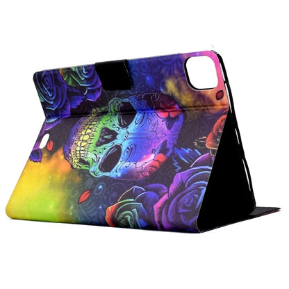 For iPad Pro 11 (2024) Case Pattern Leather Tablet Protective Cover Auto Sleep / Wake
