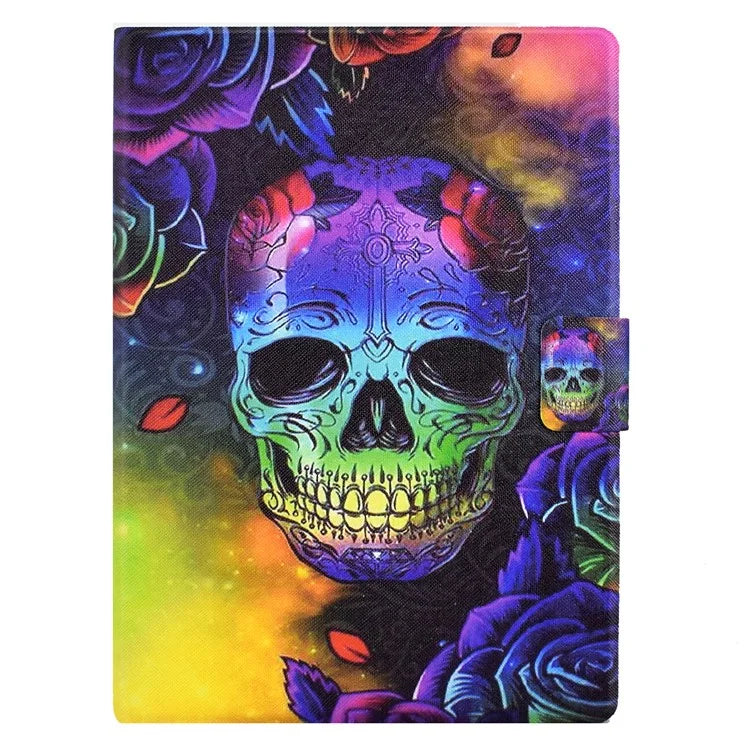 For iPad Pro 11 (2024) Case Pattern Leather Tablet Protective Cover Auto Sleep / Wake
