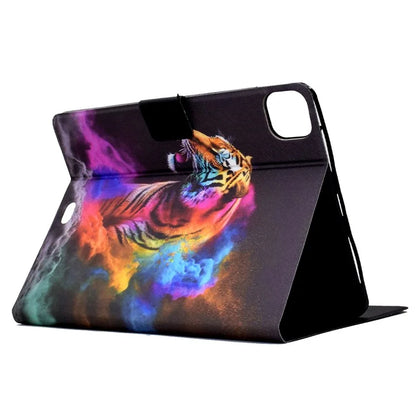 For iPad Pro 11 (2024) Case Pattern Leather Tablet Protective Cover Auto Sleep / Wake