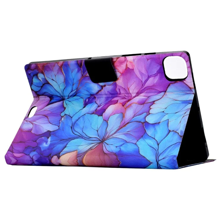 For iPad Pro 11 (2024) Case Pattern Leather Tablet Protective Cover Auto Sleep / Wake