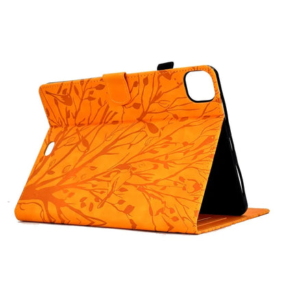 For iPad Pro 11 (2024) Leather Case Tree Pattern Folio Stand Smart Tablet Cover