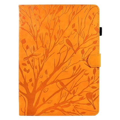 For iPad Pro 11 (2024) Leather Case Tree Pattern Folio Stand Smart Tablet Cover