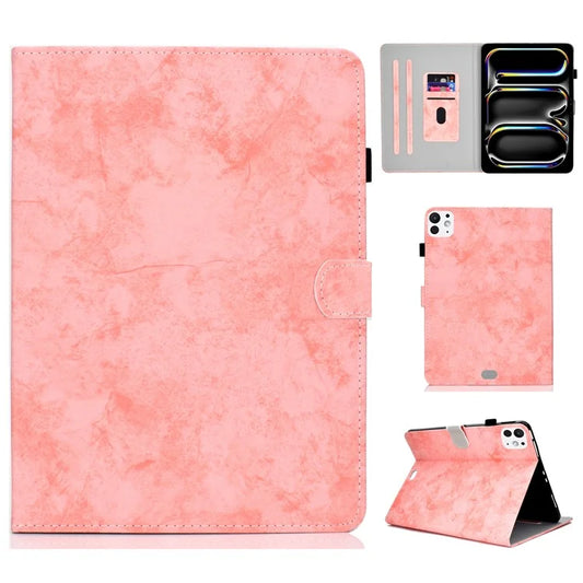 For iPad Pro 11 (2024) Case PU Leather Cloth Texture Stand Protective Tablet Cover