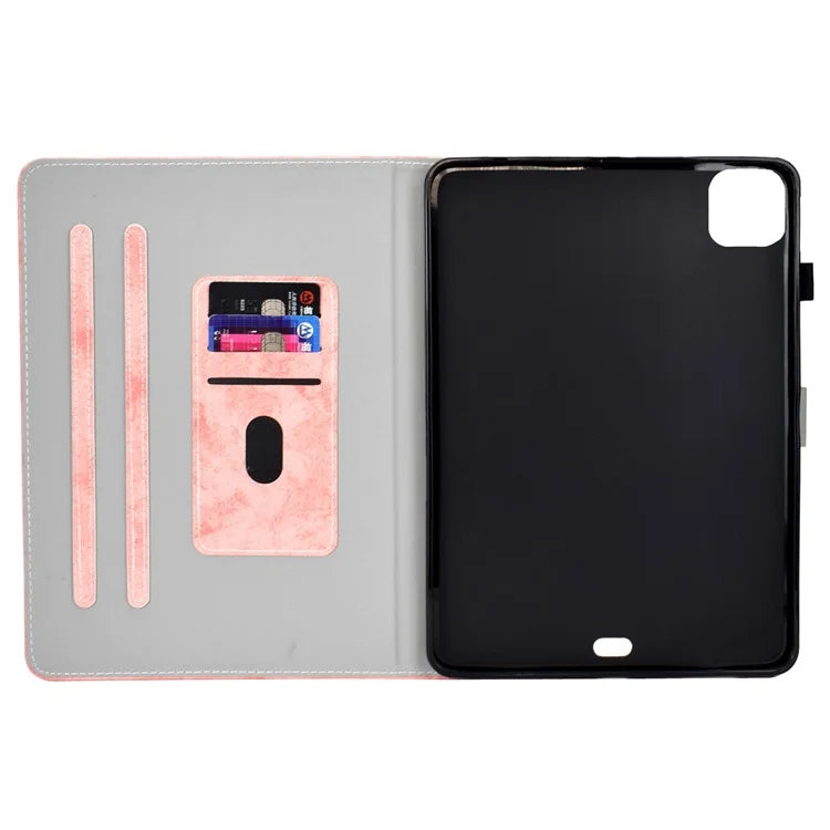 For iPad Pro 11 (2024) Case PU Leather Cloth Texture Stand Protective Tablet Cover