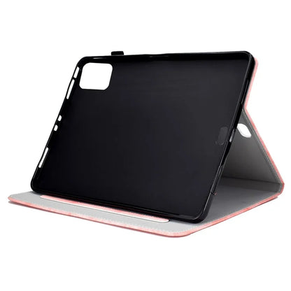 For iPad Pro 11 (2024) Case PU Leather Cloth Texture Stand Protective Tablet Cover