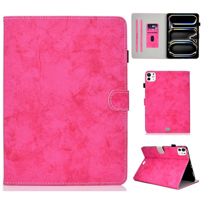 For iPad Pro 11 (2024) Case PU Leather Cloth Texture Stand Protective Tablet Cover