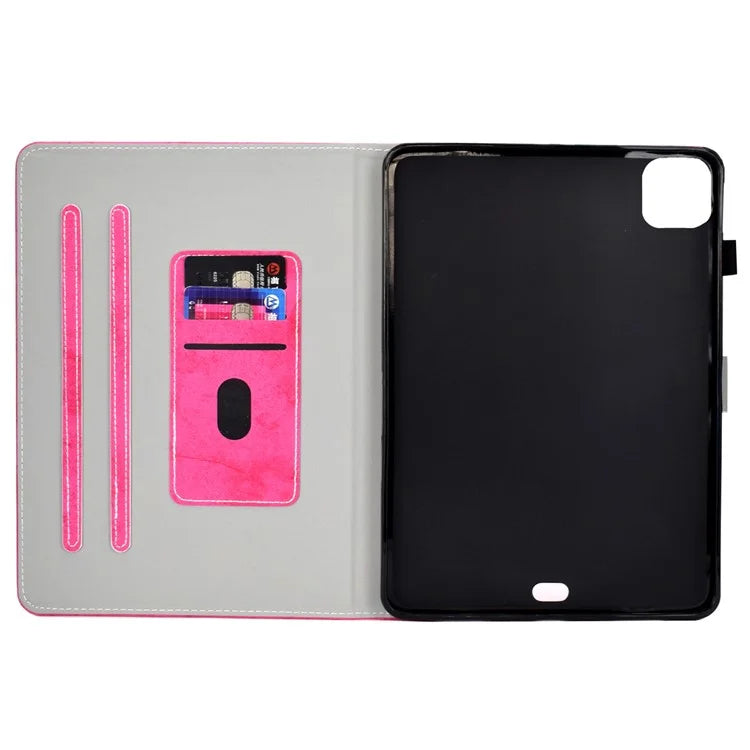 For iPad Pro 11 (2024) Case PU Leather Cloth Texture Stand Protective Tablet Cover
