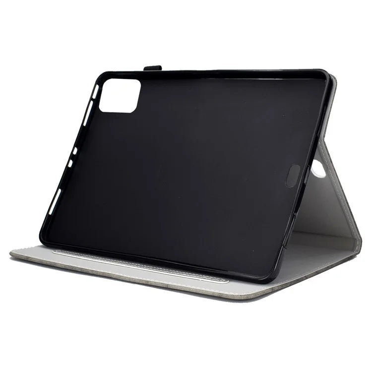 For iPad Pro 11 (2024) Case PU Leather Cloth Texture Stand Protective Tablet Cover