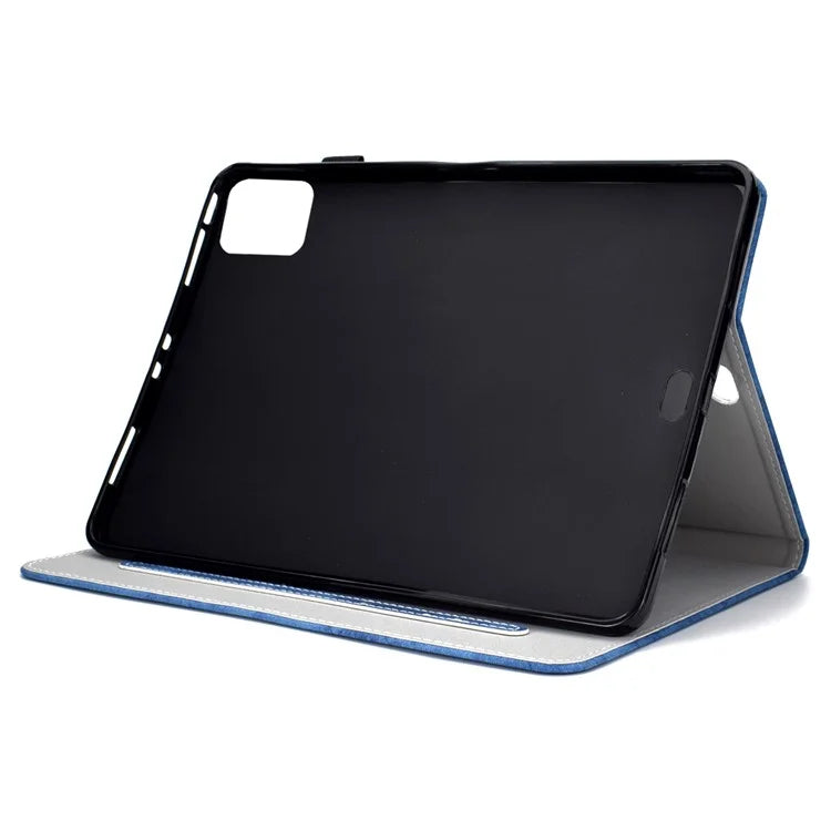 For iPad Pro 11 (2024) Case PU Leather Cloth Texture Stand Protective Tablet Cover