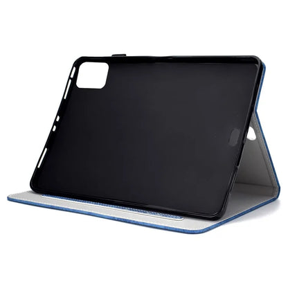 For iPad Pro 11 (2024) Case PU Leather Cloth Texture Stand Protective Tablet Cover