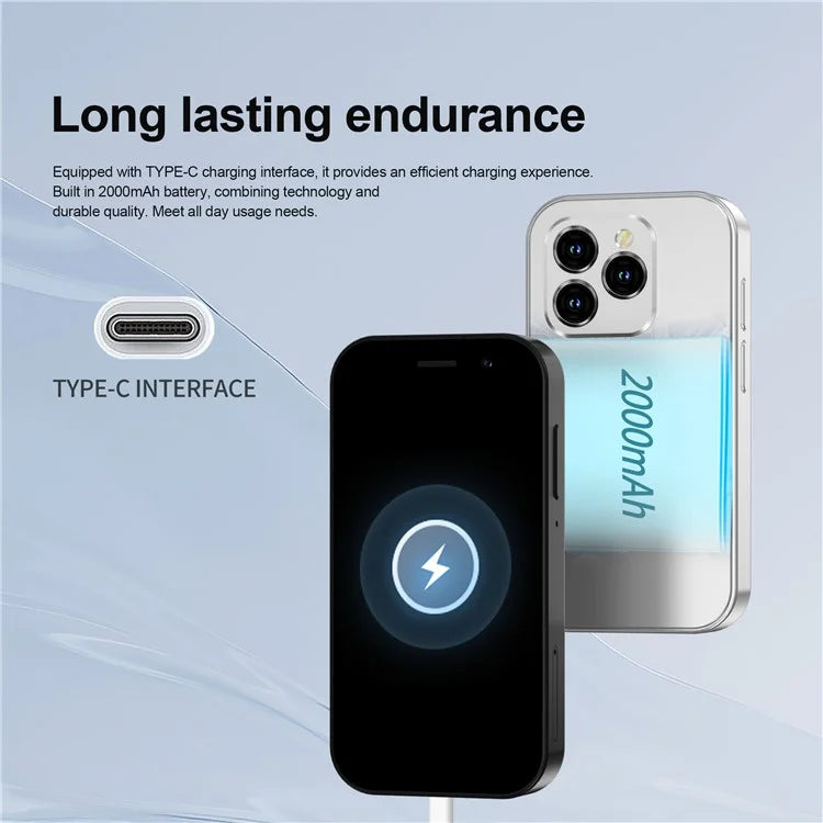 SERVO KING8000 3-Inch 2+16GB Dual SIM Ultra Mini 4G Smartphone