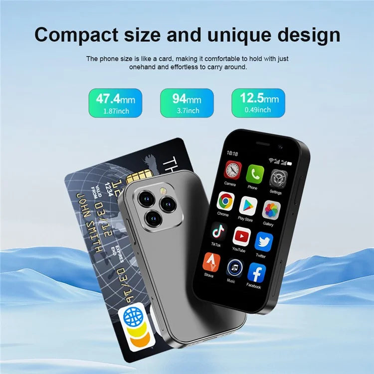 SERVO KING8000 3-Inch 2+16GB Dual SIM Ultra Mini 4G Smartphone