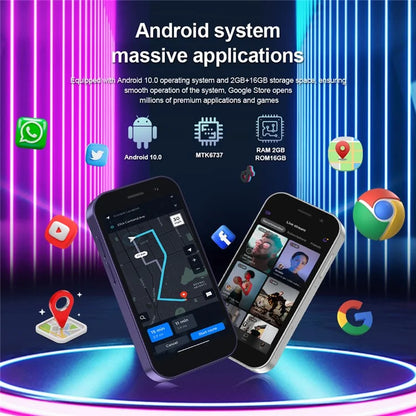 SERVO KING8000 3-Inch 2+16GB Dual SIM Ultra Mini 4G Smartphone